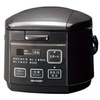 【カードOK】【送料無料】シャープ3合炊きジャー炊飯器　KSHC5-B（ブラック系）