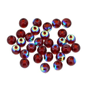 乐天商城 - チェコラウンド3mm ルビーAB チェコ丸ビーズ