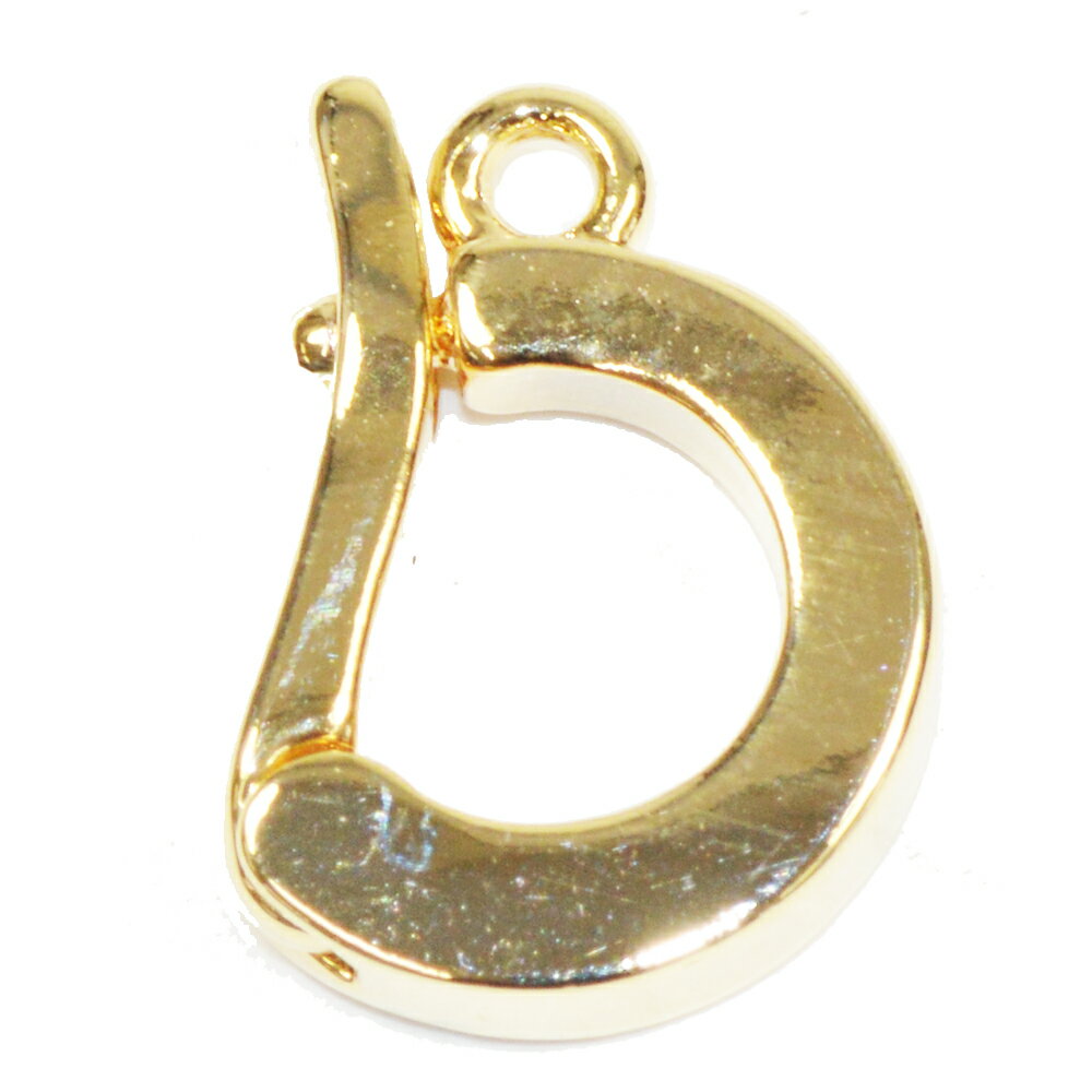 アクセサリパーツ 金具 クリッカー 甲丸タイプ 金色 ゴールドカラー