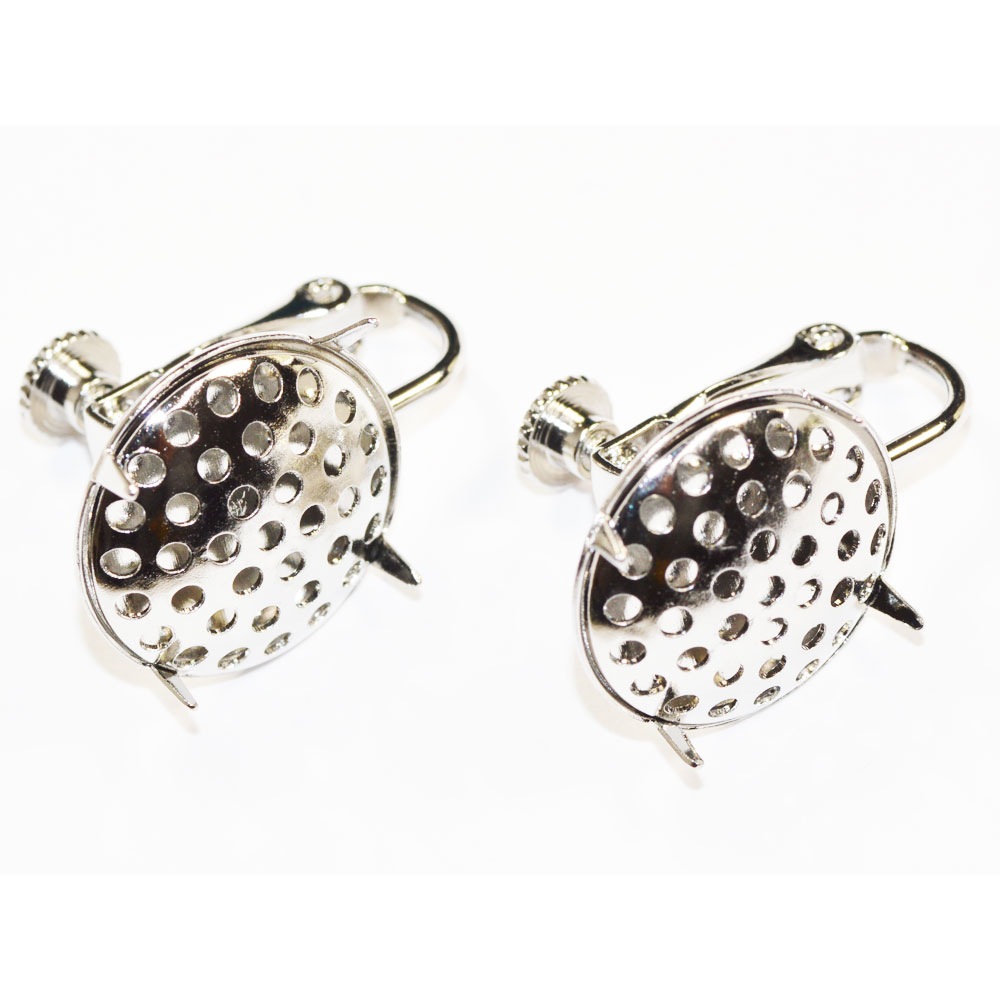 乐天商城 - アクセサリーパーツ 金具 シャワーイヤリング 15mm 銀色 シルバーカラー