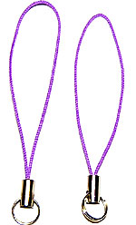 乐天商城 - アクセサリーパーツ 金具 ストラップ金具 パープル シルバー 2重カンタイプ 2コ入り