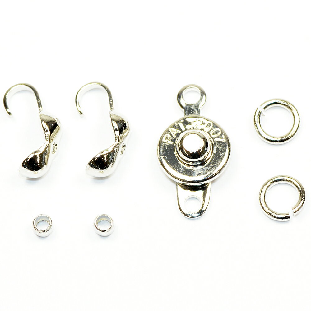 金具セット ニューホックセット 銀色 シルバーカラー