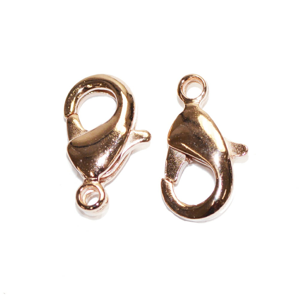 アクセサリーパーツ 金具 カニカン 小 ピンクゴールド 基礎金具