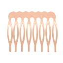 アクセサリーパーツ 金具 ヘアーコーム 平たい櫛パーツ 8本足 ピンクゴールド 1コ入り CY007 PG