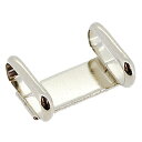 アクセサリパーツ 金具 和装用品 帯止め 帯び留め タイプA 20×16mm 銀色 シルバーカラー