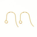 アクセサリーパーツ 金具 U字タイプ フックピアス 金色 ゴールドカラー ステンレス製 1ペアー入り CY002 G