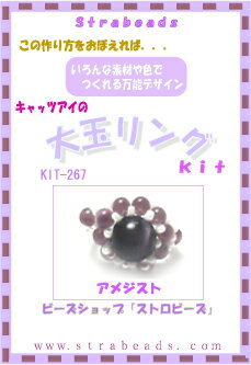 ＊手軽に作れる初心者向けです♪ 　ビーズレシピ（ビーズ作り方）に材料のセット商品です。＊レシピのみの販売もございます→ レシピNO．5へ