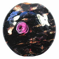 乐天商城 - ベネチアンビーズ ディスク 23mm ブラック BS213