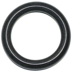 乐天商城 - ウッドビーズ 大きなリング 約44〜45mm 黒ブラック 1コ入り
