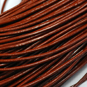 乐天商城 - 皮ひもBタイプ 1m単位でお切りします 太さ1．5mm 茶色 ブラウン 牛本皮 丸革紐