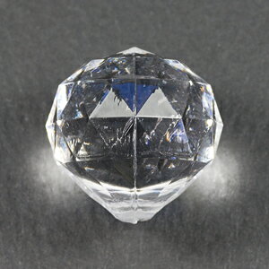 Rakuten - プラビーズ アクリルビーズ ドロップ型 横穴 20×20mm 透明 クリスタル 5コ入り NO066