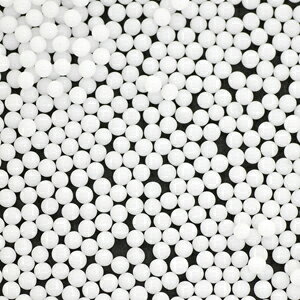 乐天商城 - 無穴ビーズ 約2mm オペークホワイト 不透明な白 ガラス製 大きさにはばらつきがあります 約1.8〜2mm程度