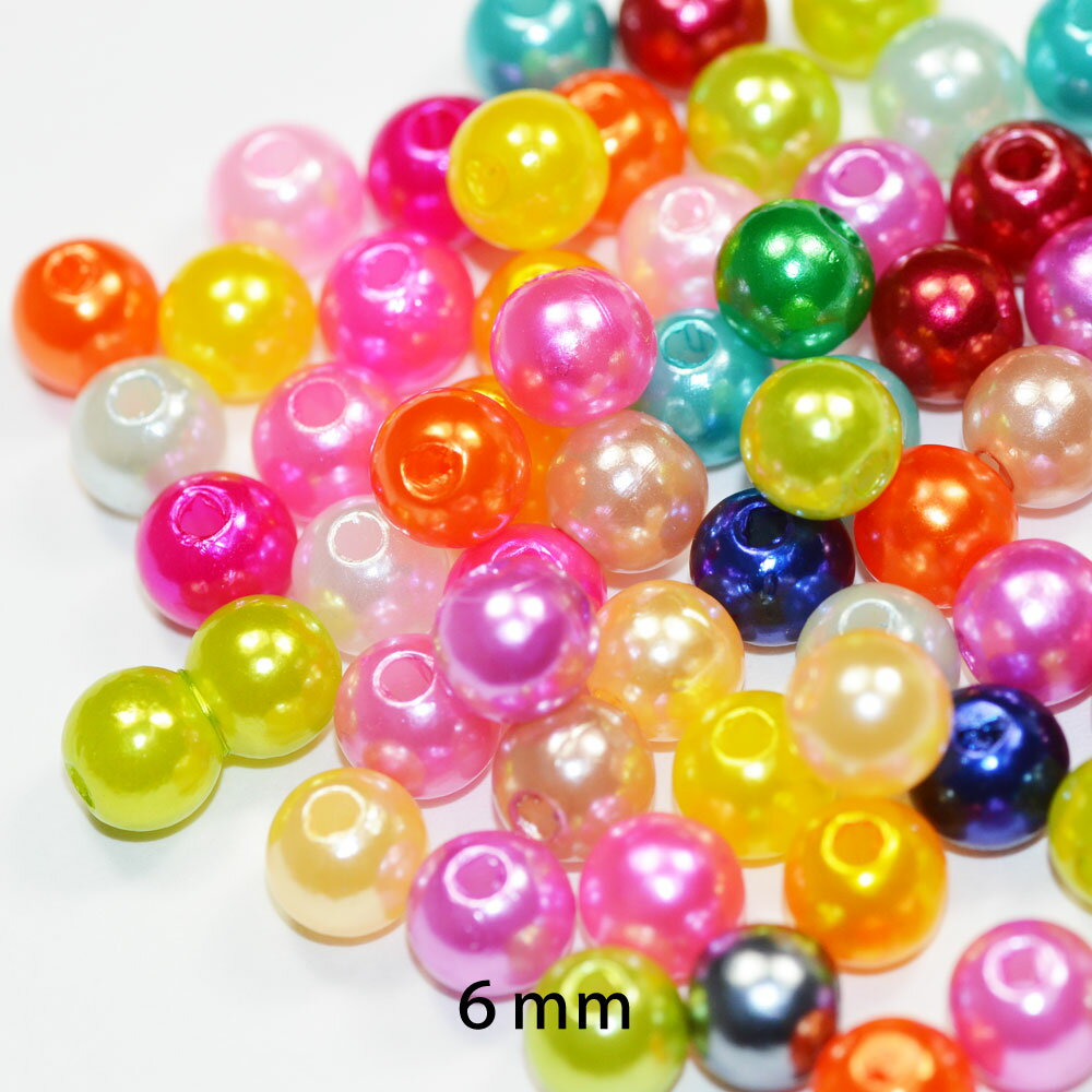 Rakuten - プラパール 6mm ミックスカラー ビーズ 5グラム入り CT013