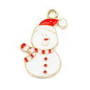 Xmas チャーム 雪だるま スノーマン 赤い帽子 赤白マフラー クリスマス 1コ入り CT071-3
