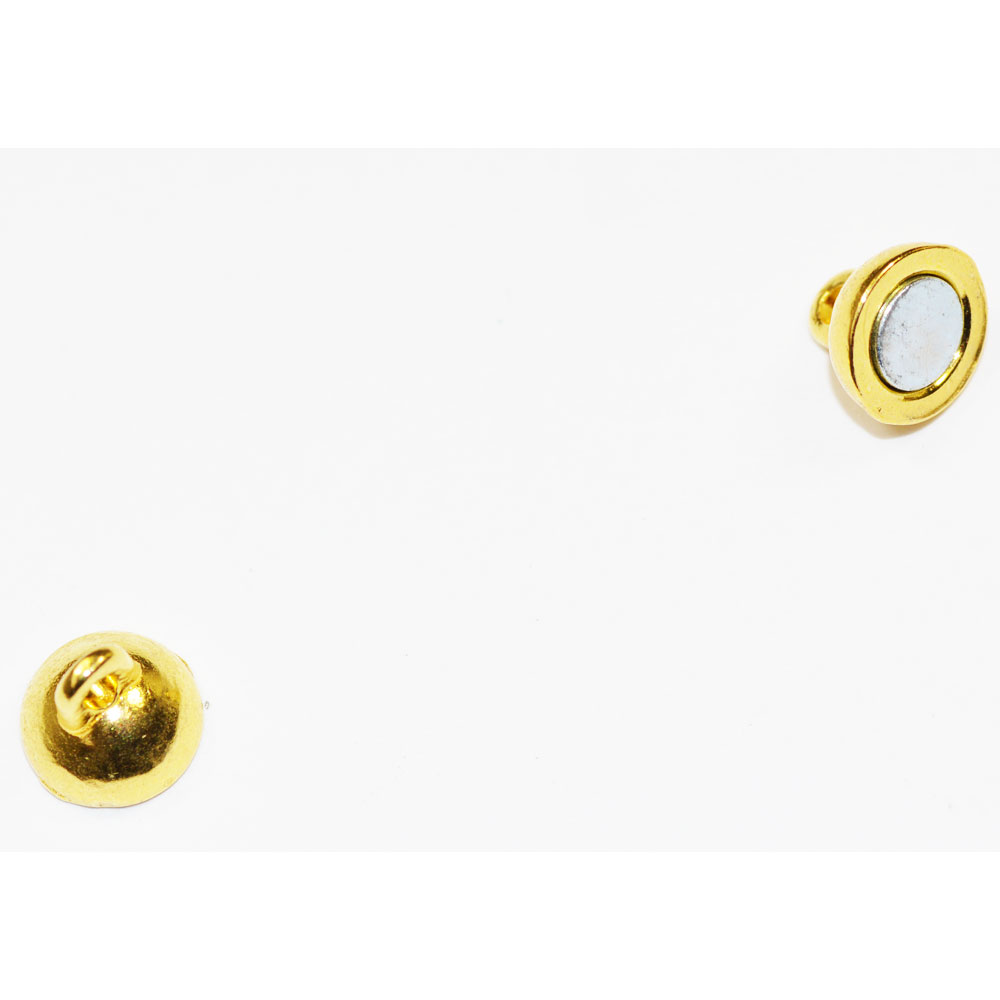 マグネット クラスプ ラウンドタイプ Sサイズ 金色 ゴールドカラー CT078-6