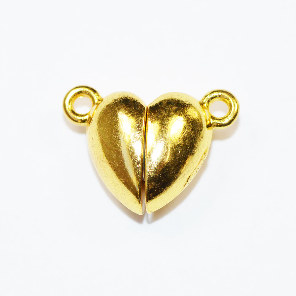 マグネット クラスプ ハートタイプ Sサイズ 金色 ゴールドカラー CT078-10