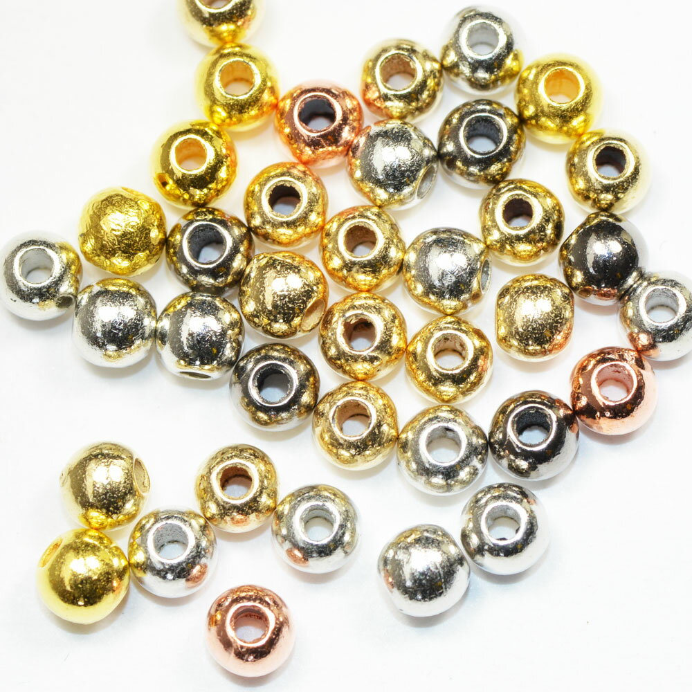 乐天商城 - プラパール ビーズ 4mm メタリック系 4色カラー ミックスパック 30コ入り CT144