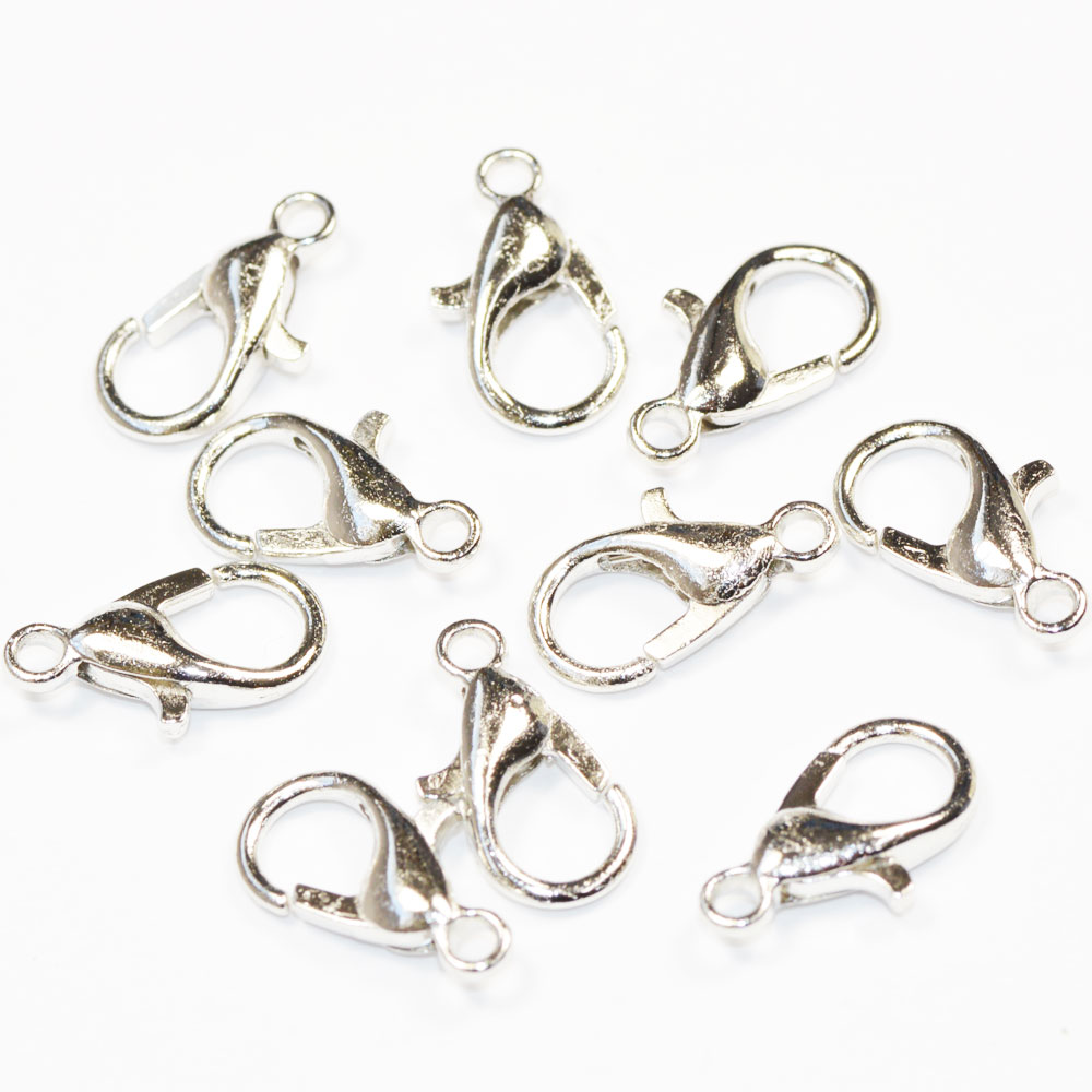 乐天商城 - アクセサリーパーツ 金具 カニカン MSサイズ 銀色 シルバーカラー 10コ入り CT182