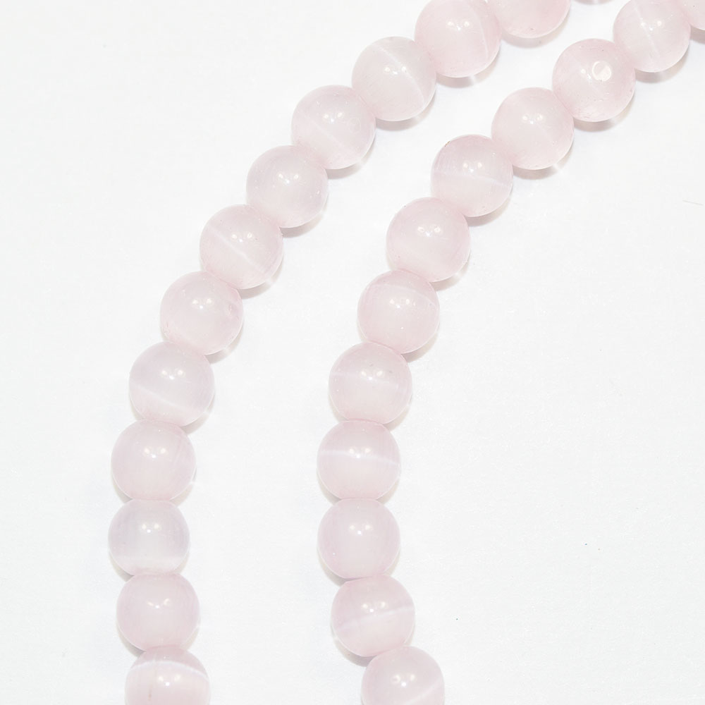 乐天商城 - キャッツアイ ビーズ 4mm クリスタルロサリンピンク 20コ入り CT222