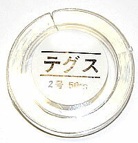 お徳用50m巻き テグス 2号 丸い透明リール