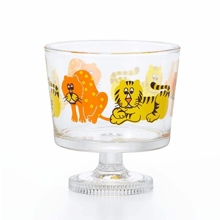 アデリアレトロ 1966 脚付きデザート 深型 ズーメイト 昭和レトロ/デザートカップ/グラス/ガラス/個箱入り