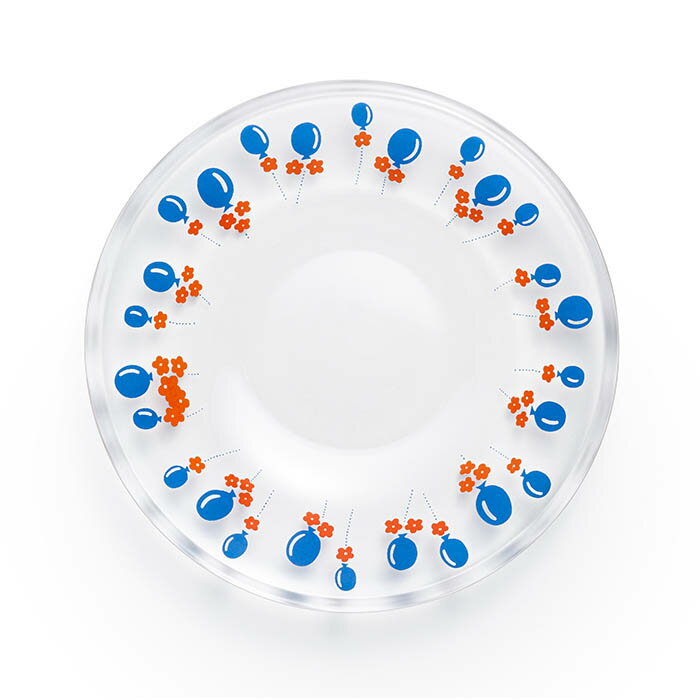 アデリアレトロ 6823 プレート120 風船 昭和レトロ/お皿/ソーサー/ガラス/個箱入り　アクセサリートレーにも