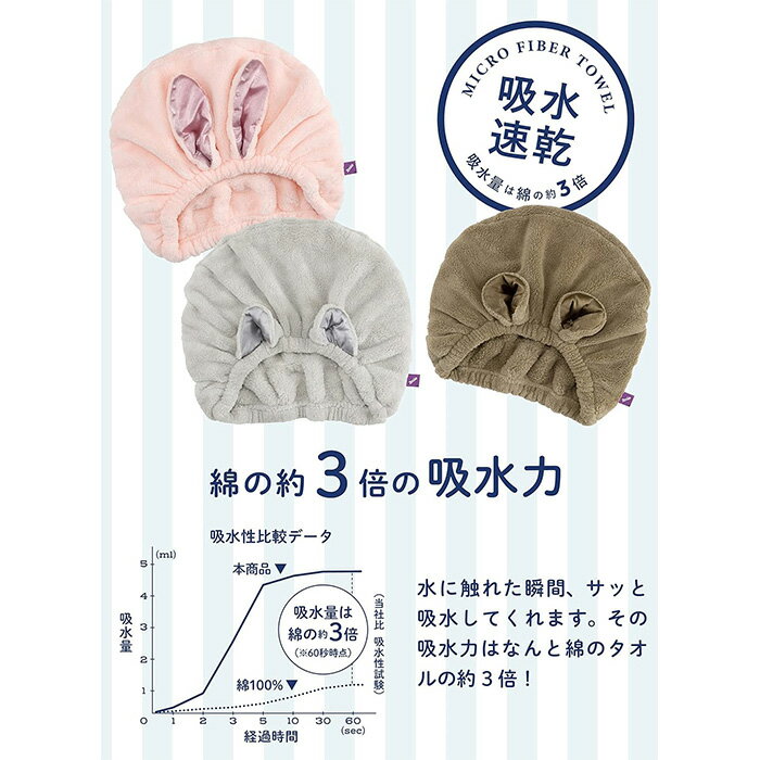 シービージャパン carari(カラリ) ヘアターバン 洗顔 プール お風呂 吸水力[3倍]の...