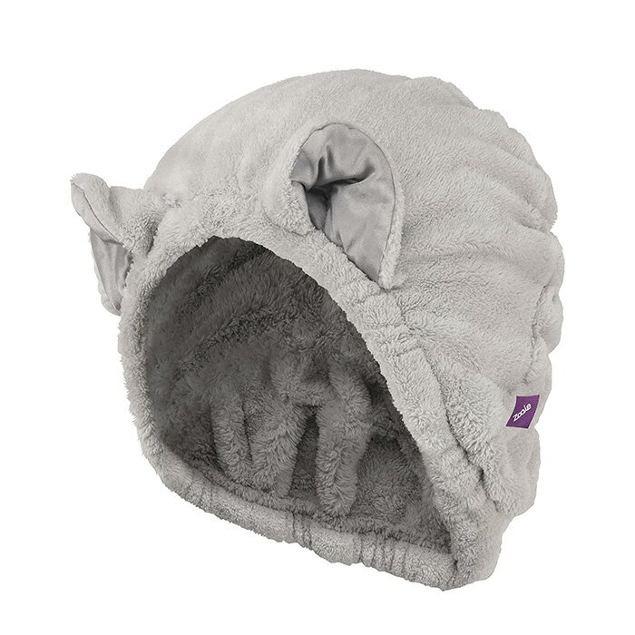 シービージャパン carari(カラリ) ヘアターバン 洗顔 プール お風呂 吸水力[3倍]のマイクロファイバー サテンねこ [頭囲44~68cm] 繊維の隙間に素早く吸水 速乾 マシュマロ肌触り ふわふわもちもちカラリズーイ