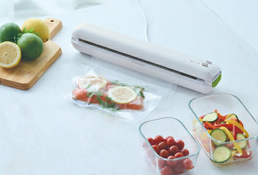 ドリテック 真空シーラー Fresh Plan グリーン VS-102 GN 保存袋10枚付き　dretec 吸引 密封 真空 鮮度..