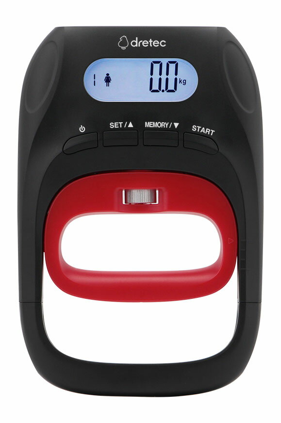 ドリテック デジタル握力計 握力キング HD-100 BK 【dretec 握力 トレーニング ハンド グリップ 器具 測定 記録 スポーツ 筋トレ 健康診断 握力測定 メーター】
