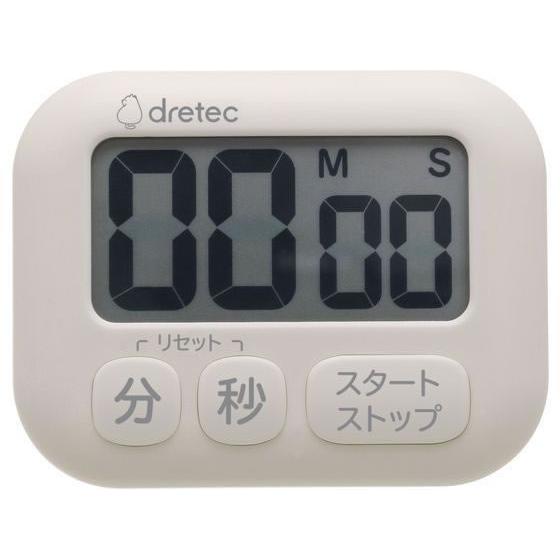 ■SIAA抗菌仕様 ■大画面と太い文字で表示が見やすい ■使いやすい3キータイプ ■カウントアップ・カウントダウン・リピート機能付 ■スタンド、壁掛けフック、磁石2個付 ●サイズ：約90×70×21mm ●重量：約68g ●電源：単4形乾電池×1個