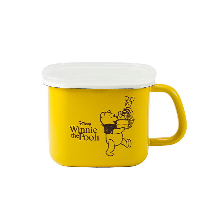 富士ホーロー DYQ-KP.P ディズニー　角型ストックポット　くまのプーさん