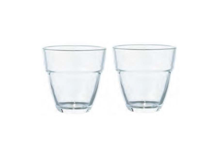 HARIO ハリオ 耐熱スタックグラス2個セット HSG-1524 グラス コップ 容器 器 スタッキング 収納 簡単 ..