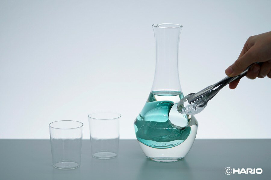ハリオ クールカラフェ N 360ml グリーン CKF-2T-G 【HARIO ソーダガラス デカンタ ワイン 日本酒 冷やす 冷やし 保冷 おしゃれ アクセント】