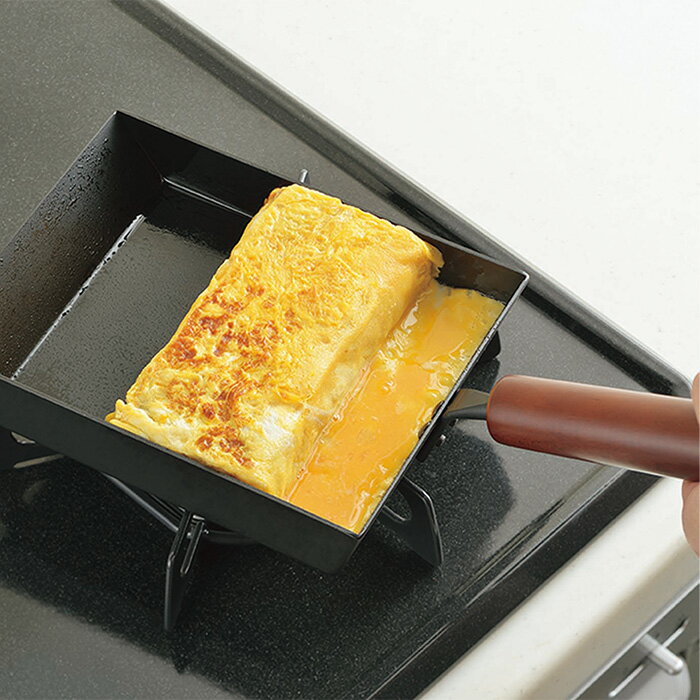 カクセー 5113 わたしのこだわり 鉄鍋シリーズ 玉子焼き シリコンコーティング