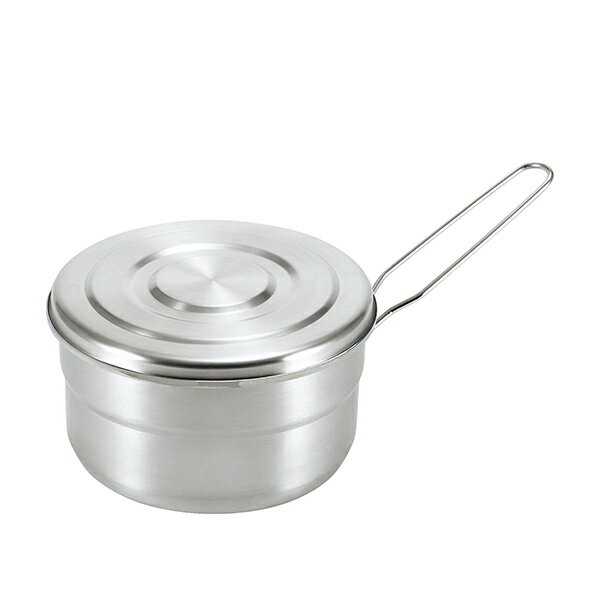 煮る・焼く・炊くの万能鍋。500・1000mlの目盛付き。フタは皿としても使えます。 167×307×103mm 340g