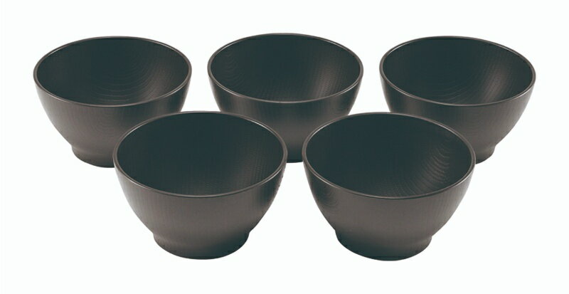 カクセー 木目スープボウル 大 5客セット TW-02