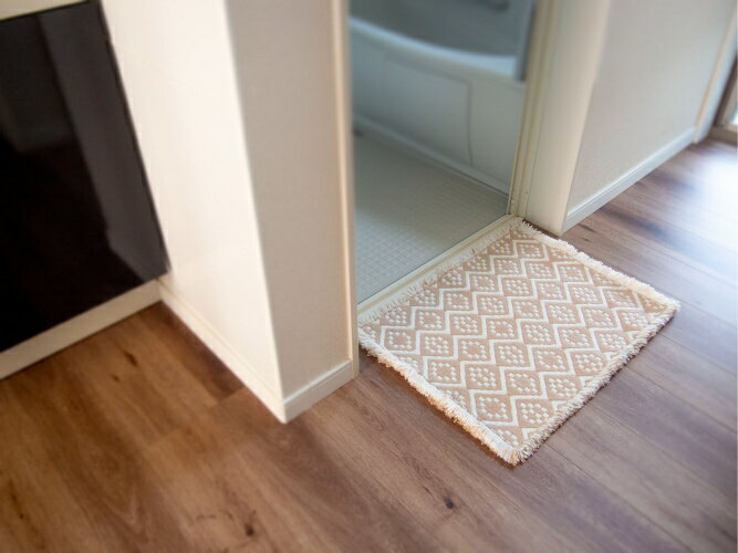 乐天商城 - オカトー Ag+ スパイスバスマット 48×66cm ベージュ