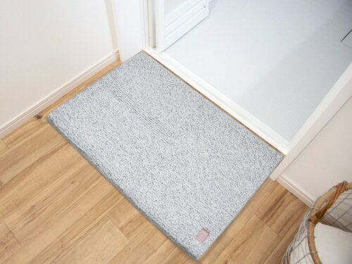 オカトー Hitohira 大判バスマット 60×90cm 雲 グレー