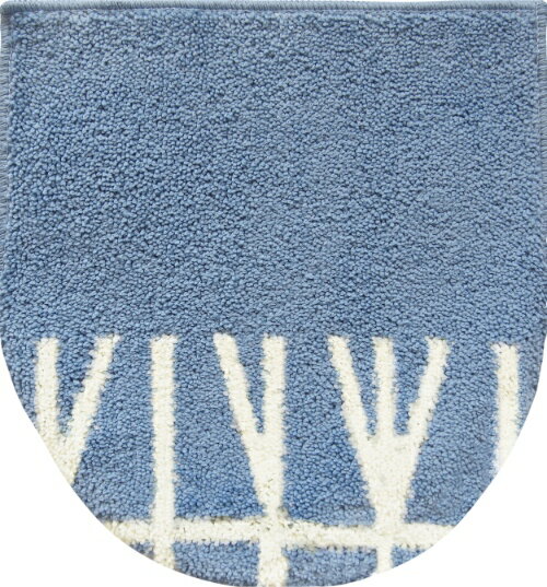 オカトー ナチュラル 兼用フタカバー ブランチブルー 【トイレカバ— 吸着タイプ 普通型 O型 U型 北欧風..