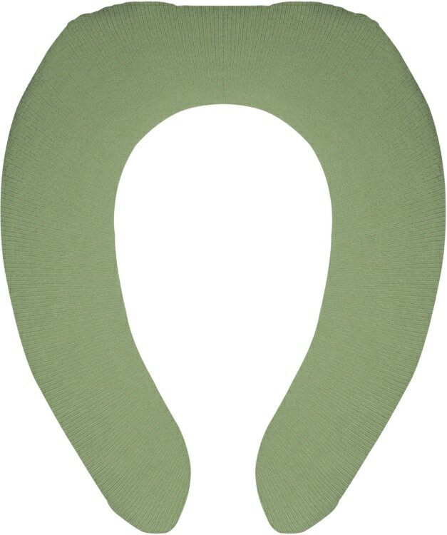 オカトー ナチュラル U型便座カバー グリーン 【U型 無地 トイレタリー トイレカバー ふかふか シンプ..