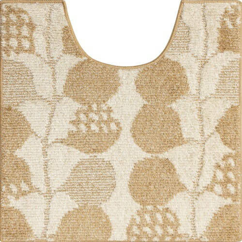 オカトー luonto トイレマット 60×60cm リーフベージュ