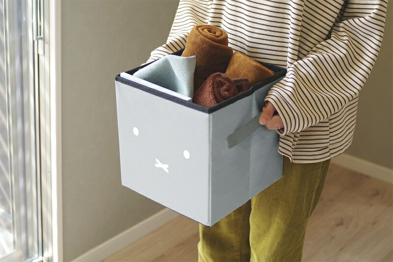 【2160円以上送料無料】オカトー miffy 収納できるスツール グレー