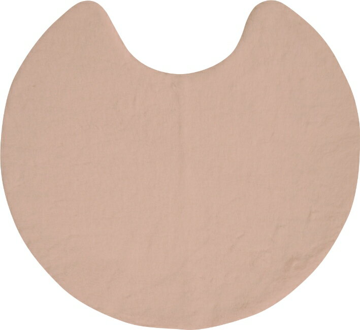 オカトー pupumof ラビットファー調 トイレマット ダスティピンク 【ふわふわ おしゃれ 60cm オーバル ..