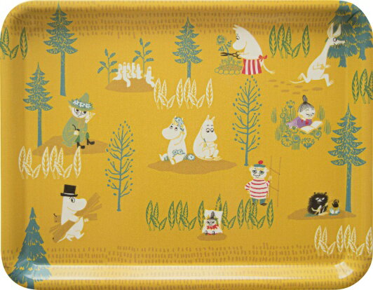 乐天商城 - オカトー MOOMIN ムーミン すべりにくいトレイM ムーミンと仲間たち