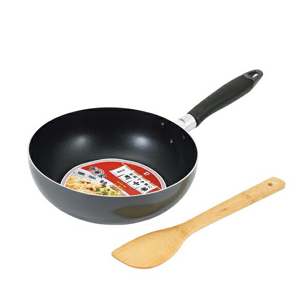 【送料無料】パール金属 HC-288 中華家 ふっ素加工IH対応いため鍋24cm(ヘラ付)