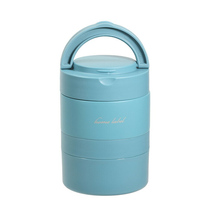 Rakuten - パール金属 DC-6011 ホームレーベル ステンレス連結式ランチジャー480ml(ナイルブルー)　保温保冷/お弁当箱/フードマグ
