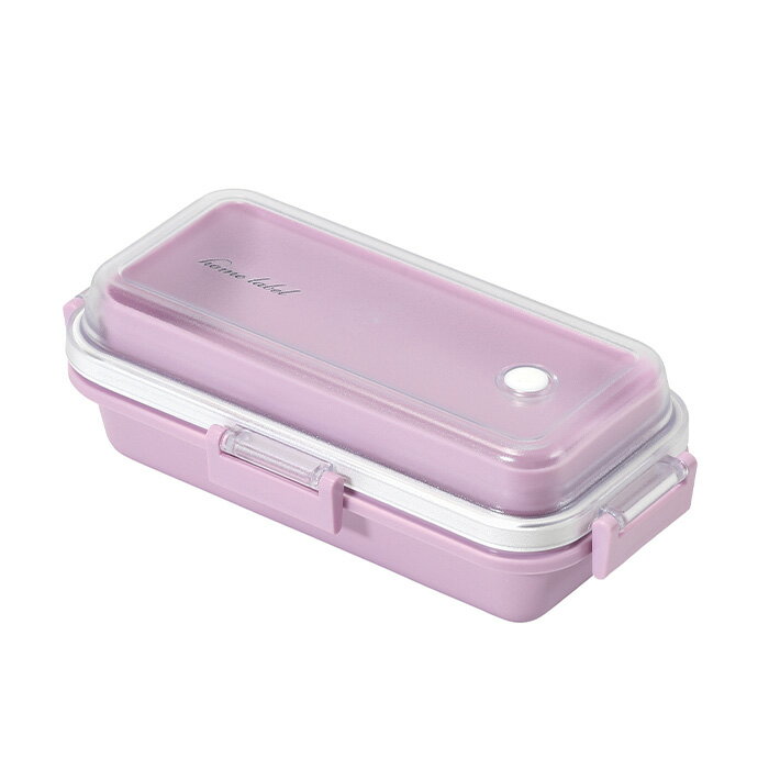 Rakuten - パール金属 DC-6024 ホームレーベル ランチボックス長方形(オーキッドピンク)　シンプル/お弁当箱/クリアカラー
