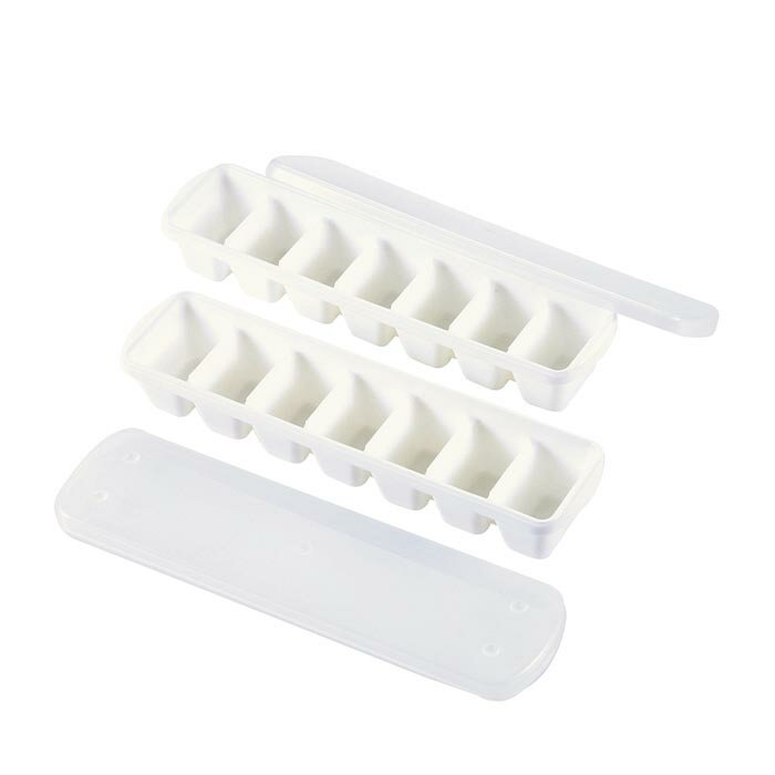 Ice-Makers - パール金属 H-5234 クールランド スリムアイストレー7個取(蓋付)2個組　製氷皿