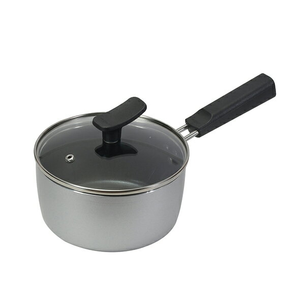 Ih Compatible - 【2160円以上送料無料】パール　HB-6560 チーノ ふっ素加工IH対応ガラス蓋付片手鍋16cm